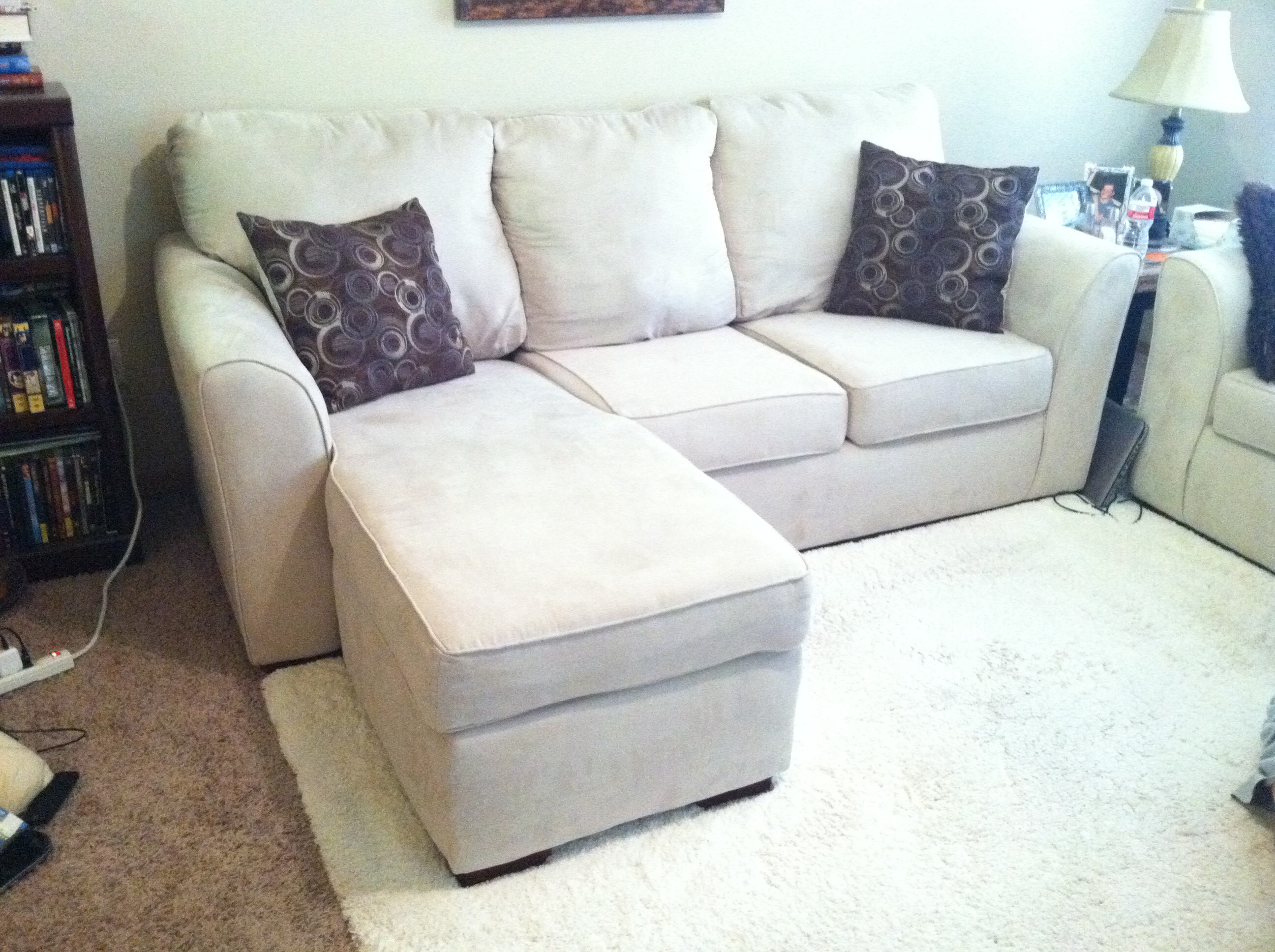 Love Seat & Sofa w/ Chaise For Sale