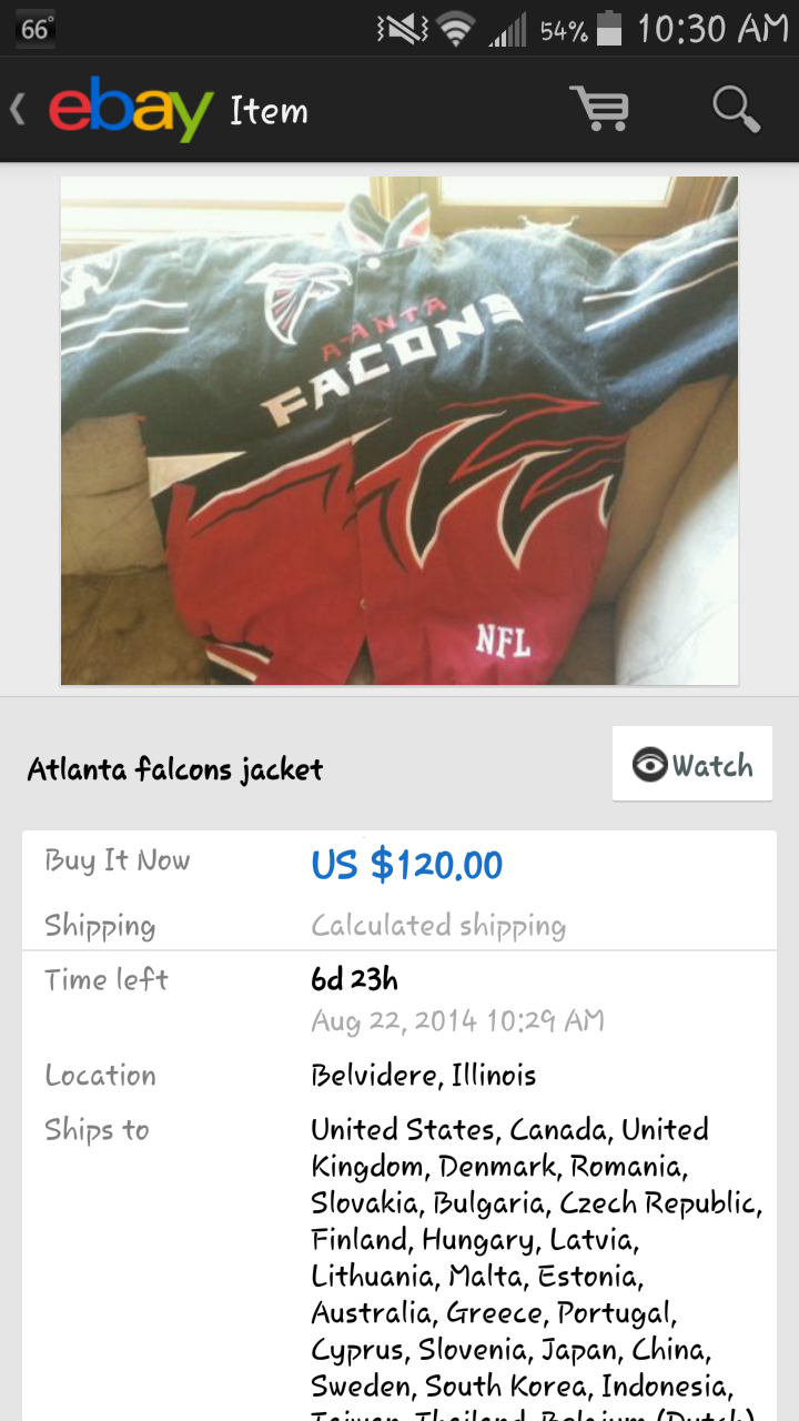 Atlanta Falcon jacket