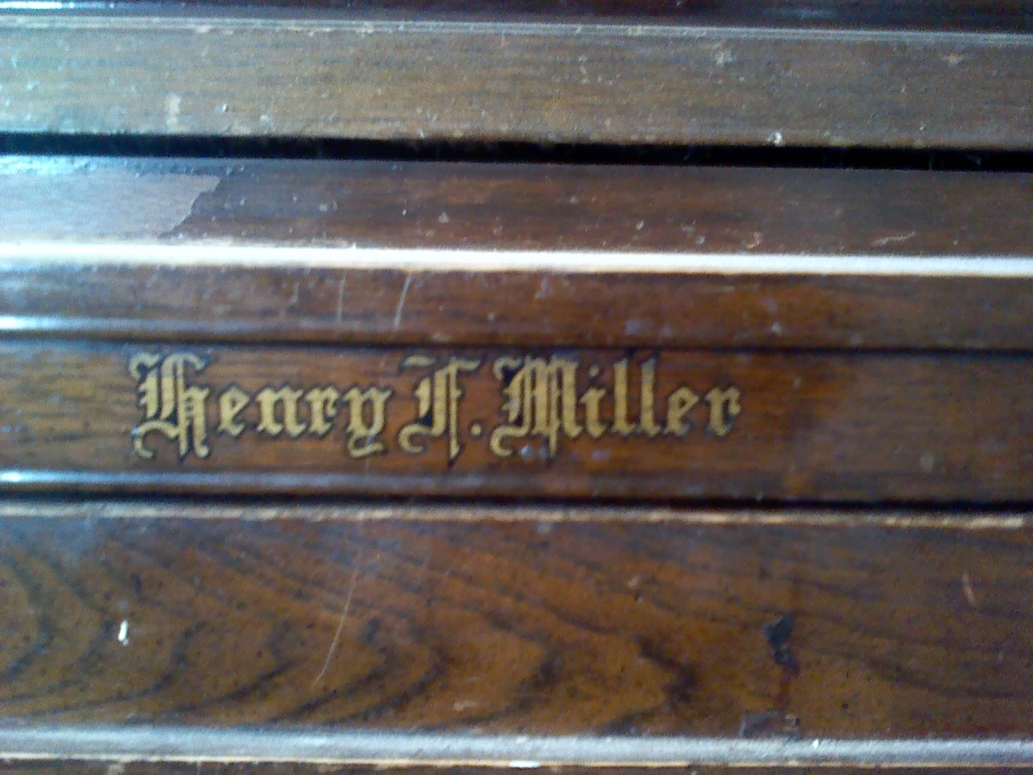 Henry F Miller upright piano
