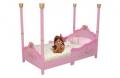 Princess Toddler Cot - Color: Pink with gold accent, plus