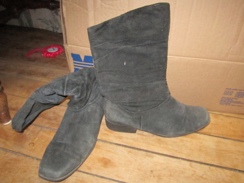 Black Scrunch Boots