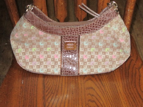 Brown/Pink Liz Clairborne Handbag