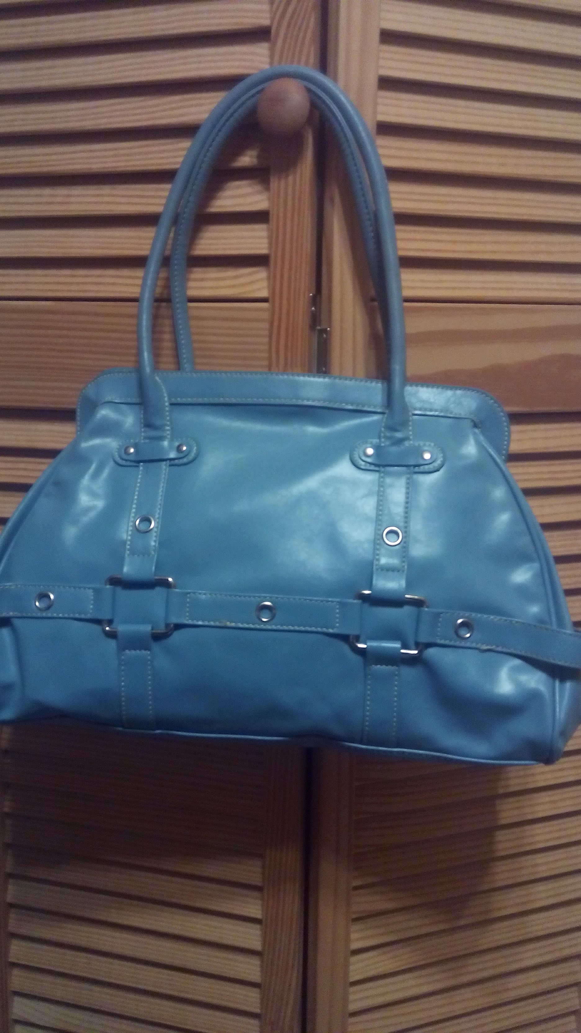 Baby blue purse