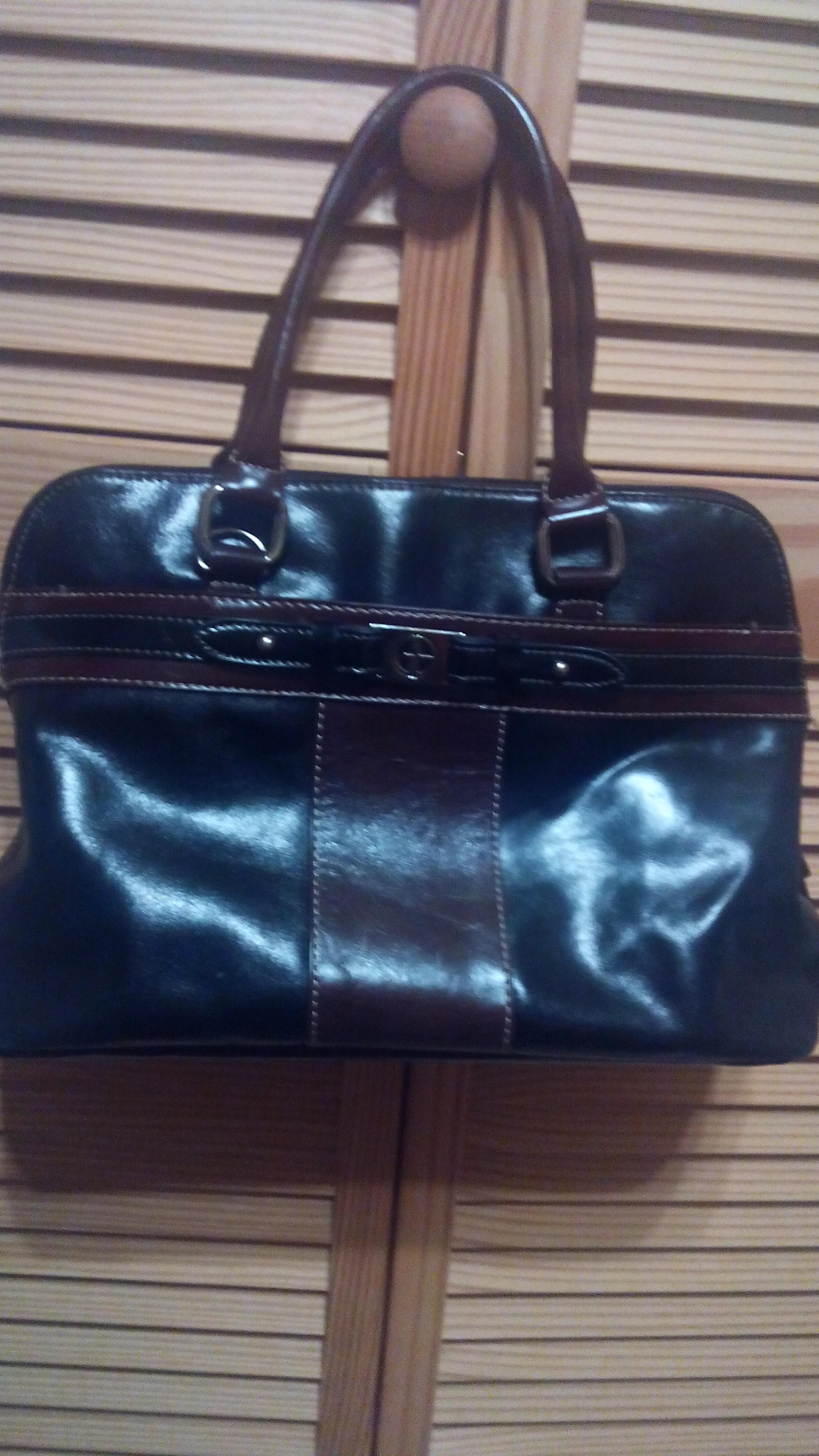 Black and Brown Giani Bernini purse