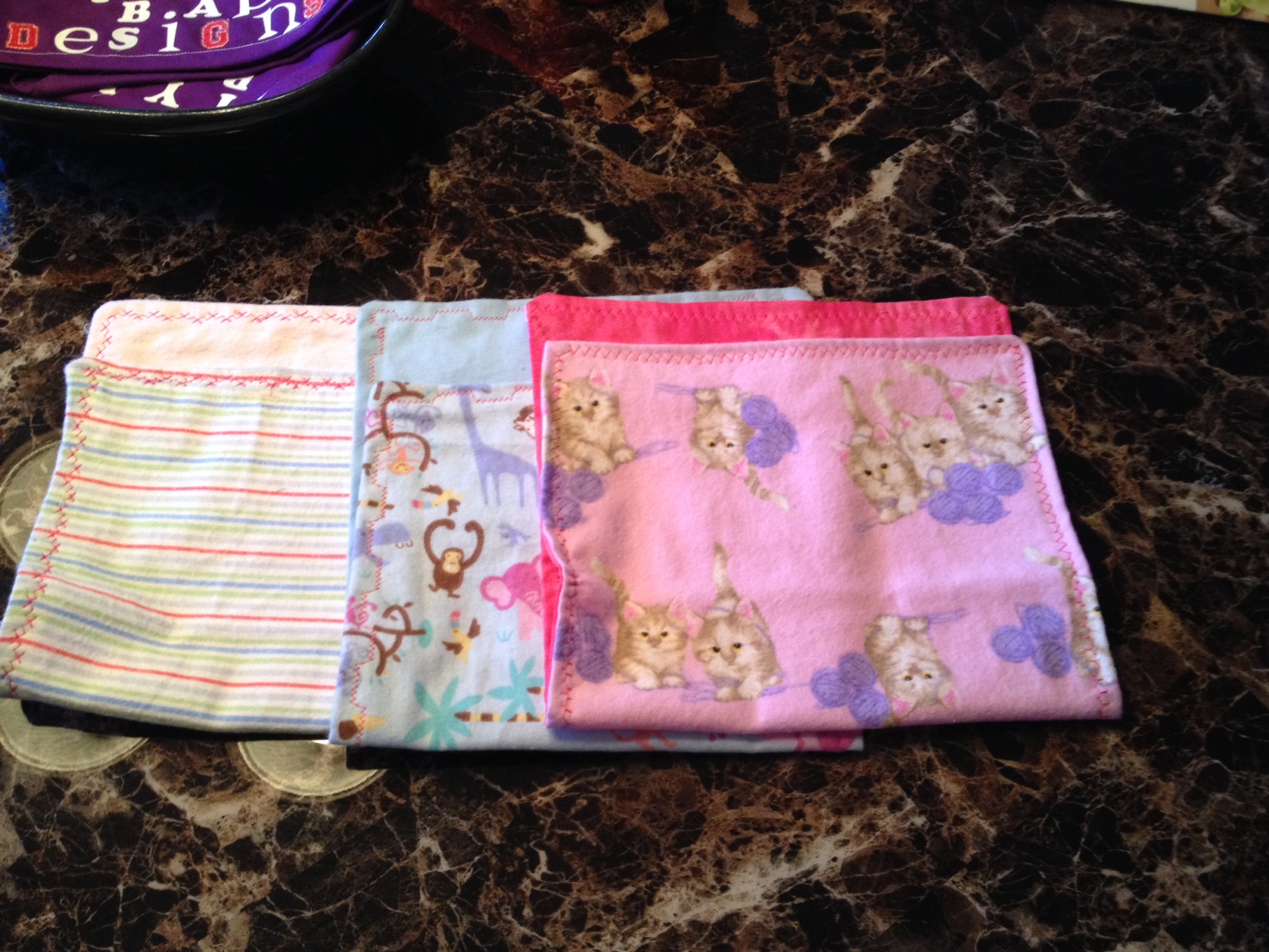 Flannel Burp Towels (3)