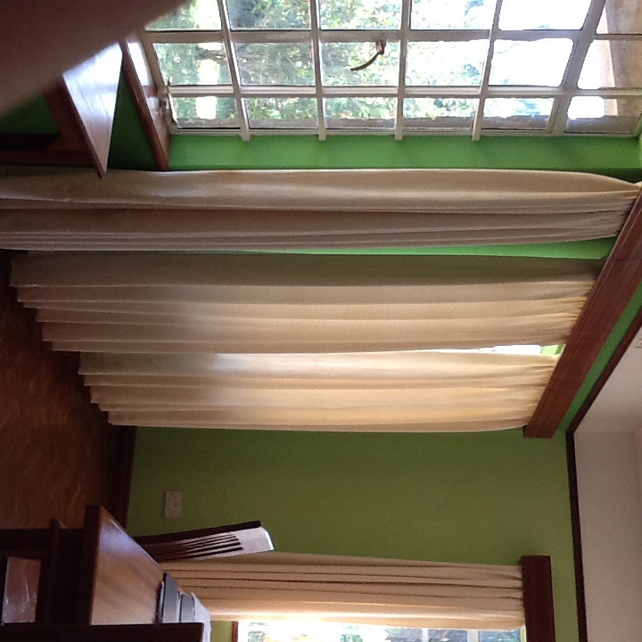 Fully lined drapes--86 inches high