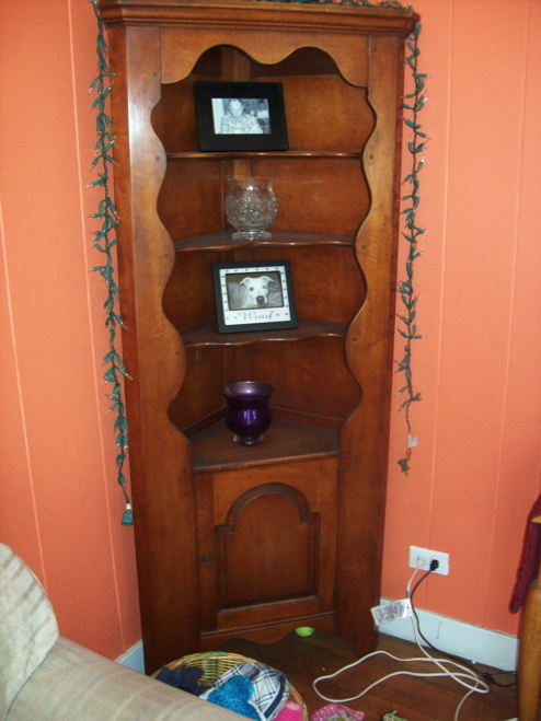 2 Antique Corner Cabinets for sale