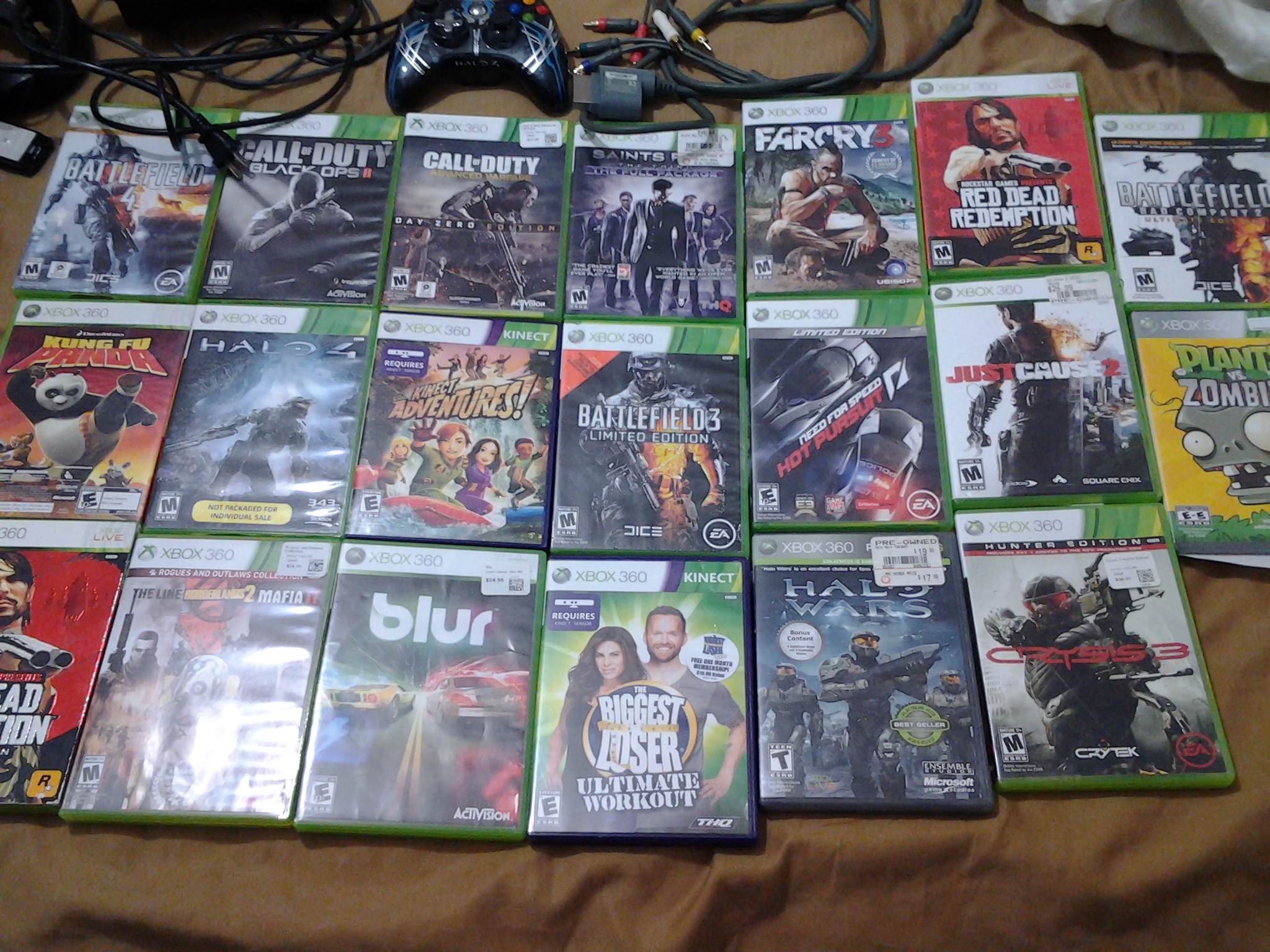 xbox 360 and accessories and games all you see
