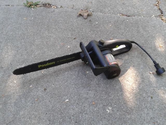 YARD EQUIPMENT: ELECTRIC BLOWER, CHAIN SAW, HEDGE TRIMMER, & MORE