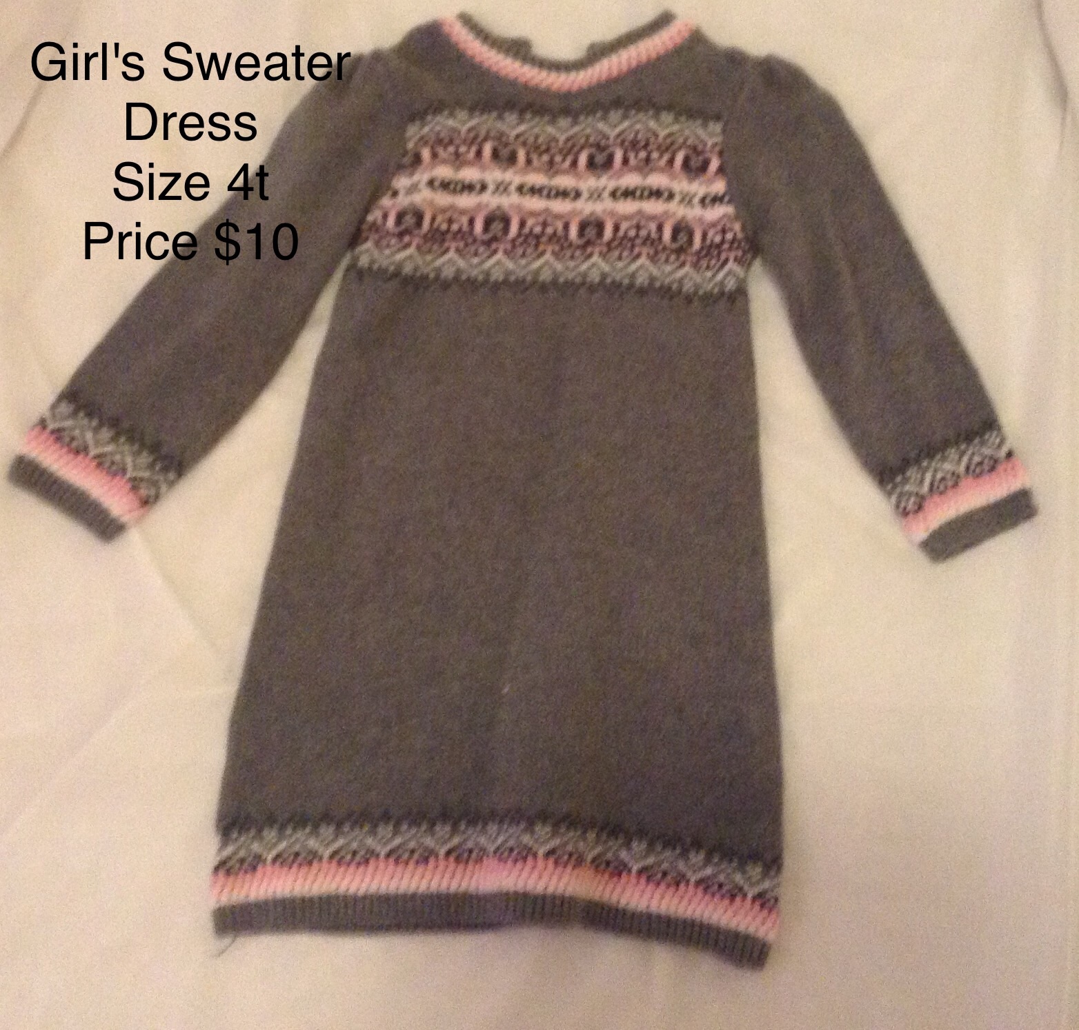 Girl\'s Toddler Sweater Dress
