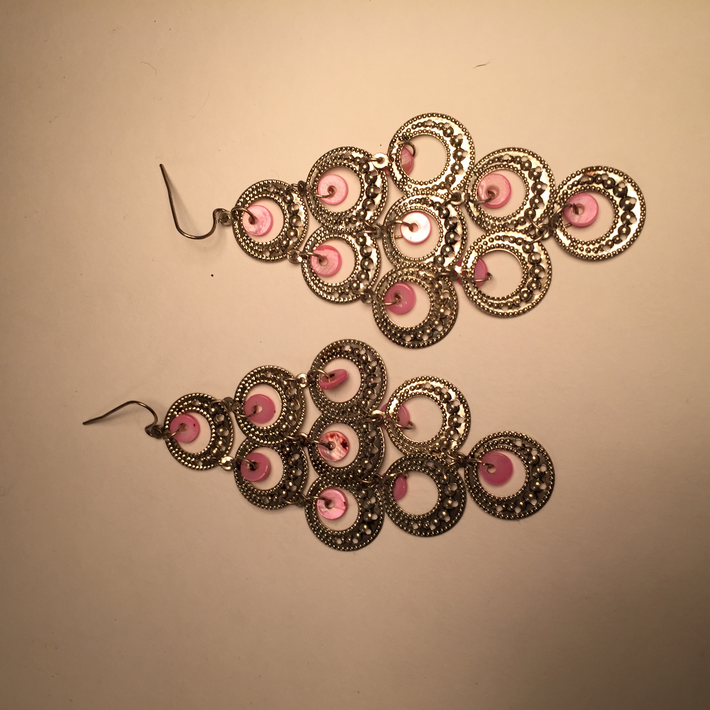 Pink Gypsy Dangles Earrings