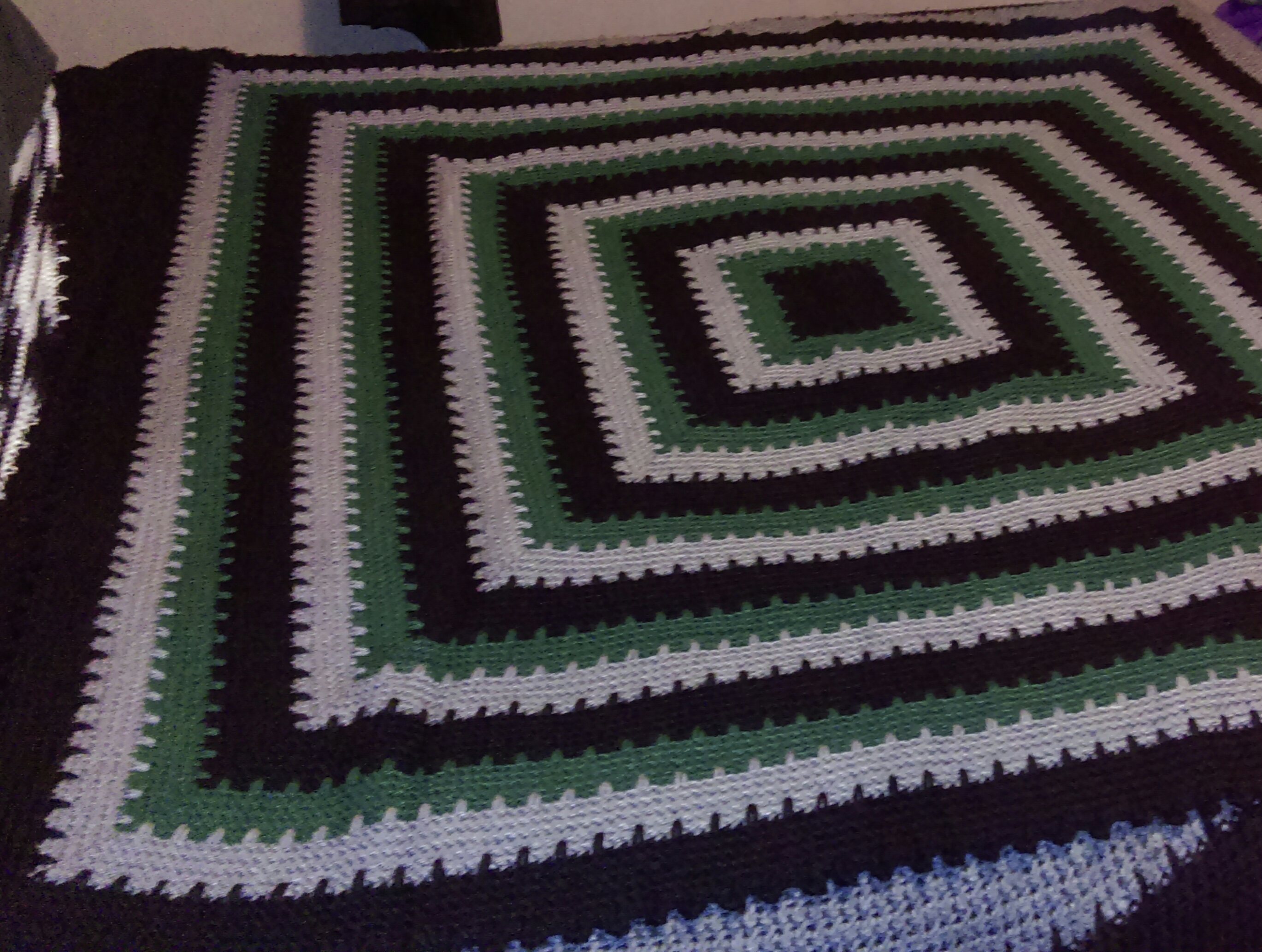 Hand Made Crocheted Throw/Blanket