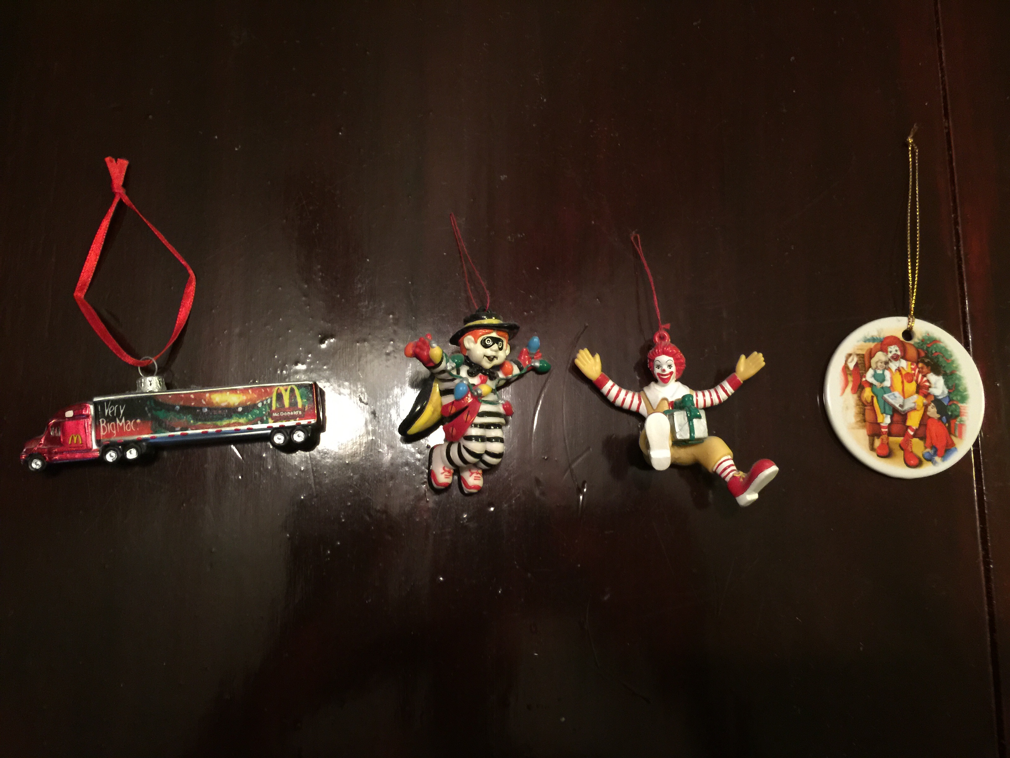 McDonald\'s Christmas ornaments