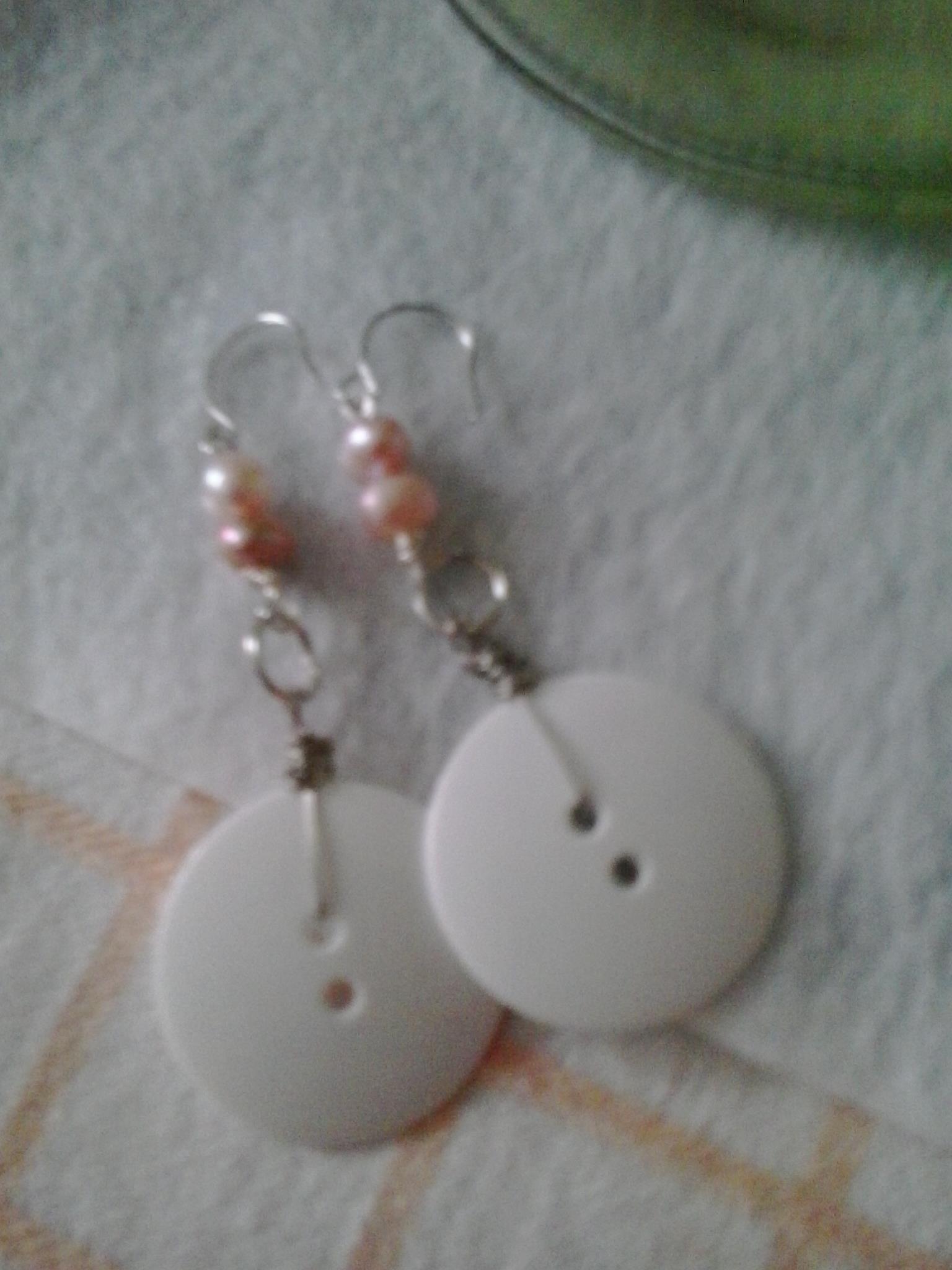 Simple Button Earings