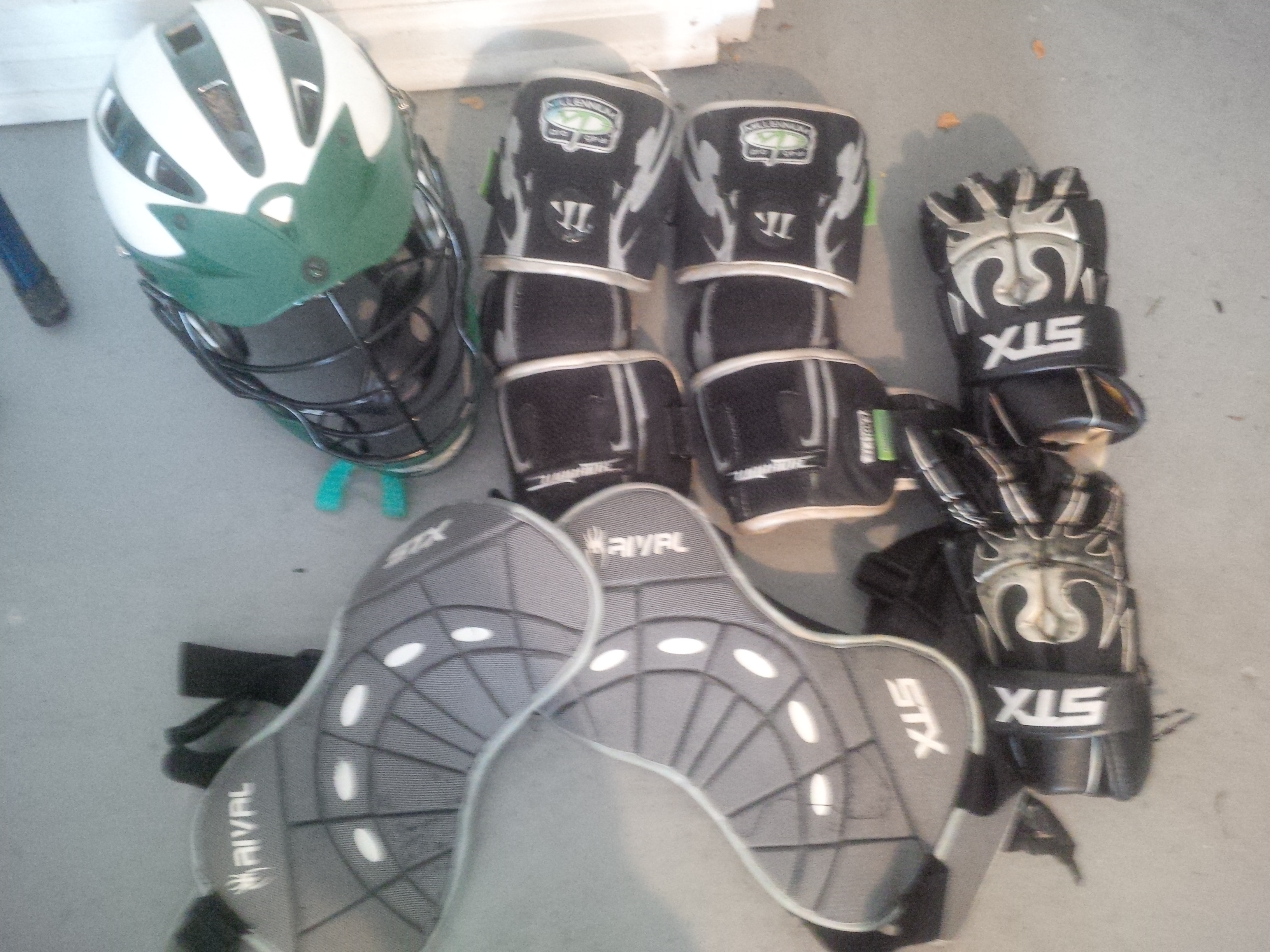 Men\'s lacrosse gear: full body package