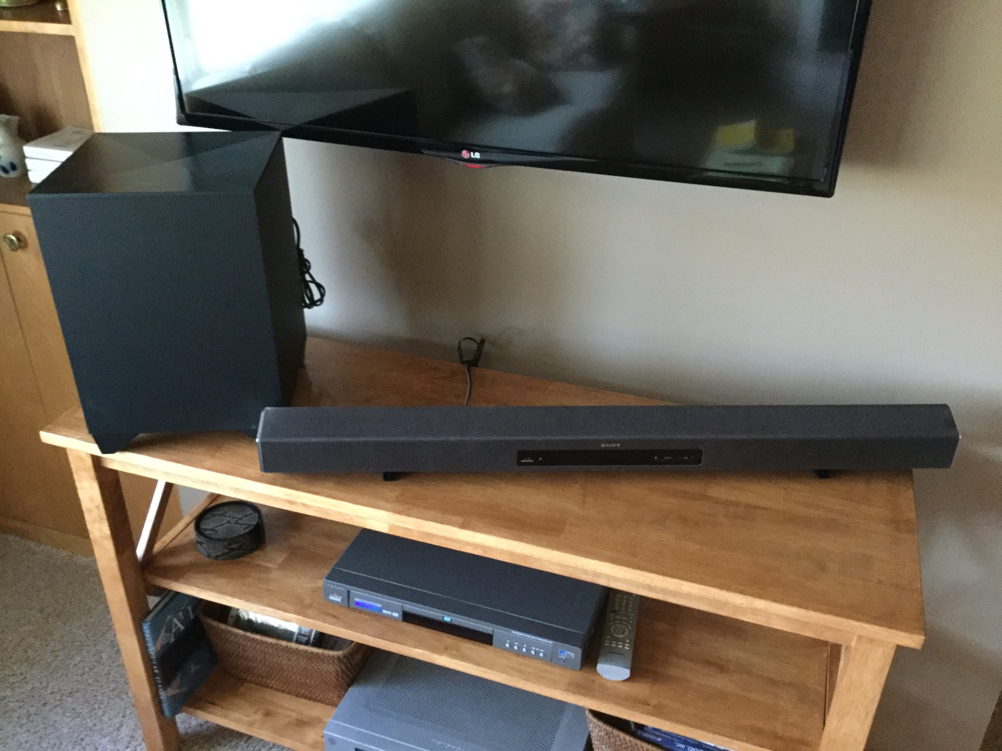 Sony Subwoofer and Sound Bar