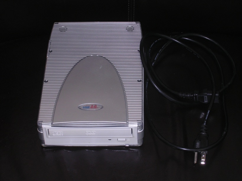 External USB 2.0 compatible DVD burner