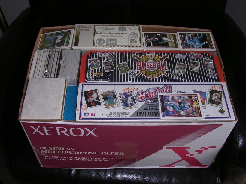 Box of Misc. Baseball Cards (w/ fact.-sealed 91 & 92 Upper Deck)