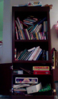 Tall Cherry Bookshelf