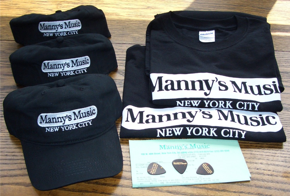 Manny\'s T-shirts, Caps, Guitar Picks