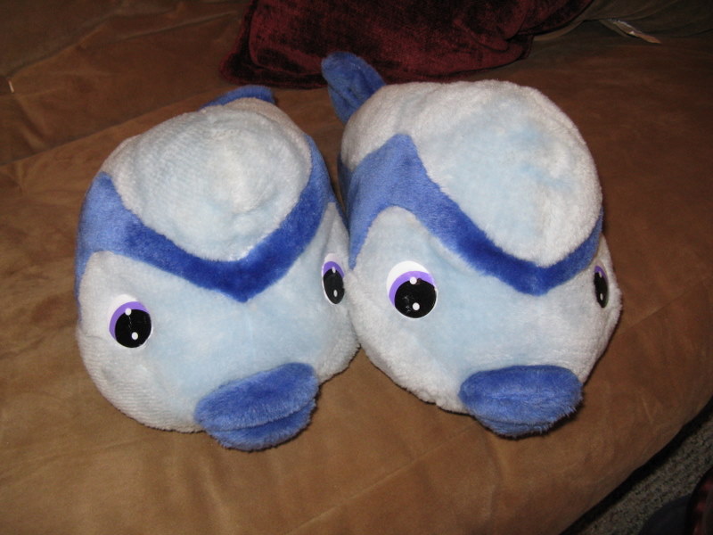 Fish slippers - so fun!