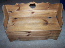 Solid Wooden Storage Bench