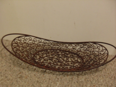 Ornate Iron Basket (included with matching candle holder)