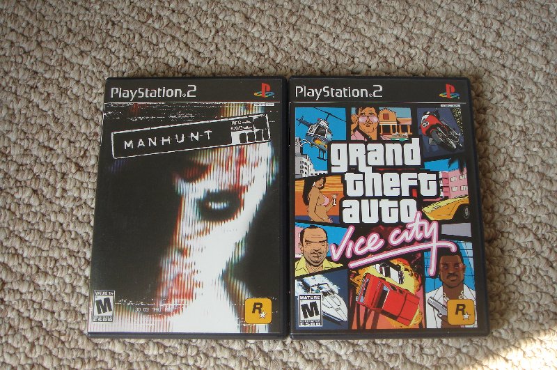PS2 Games - Manhunt / GTA Vice City