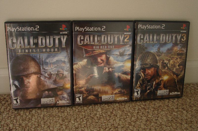 PS2 Games - Call of Duty 1,2,&3