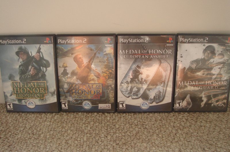 PS2 Games - Medal of Honor 1,2,3,&4