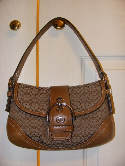 New Tan/Brown Coach Purse with Buckle