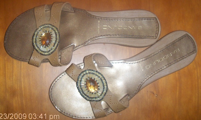 Flat Golden Sandals