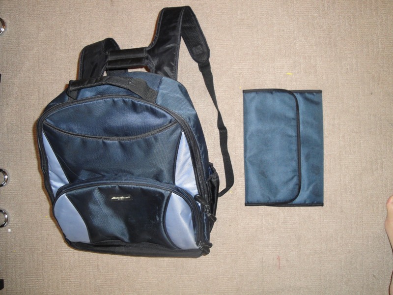Eddie Bauer Backpack Diaper Bag w/ Changing Pad