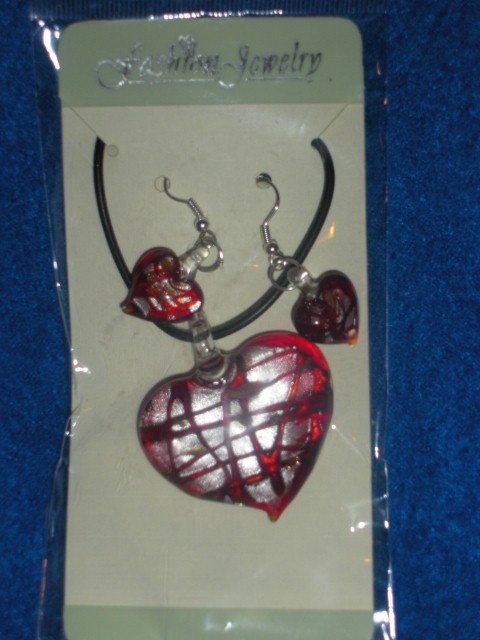 Heart Necklace/Earring Set