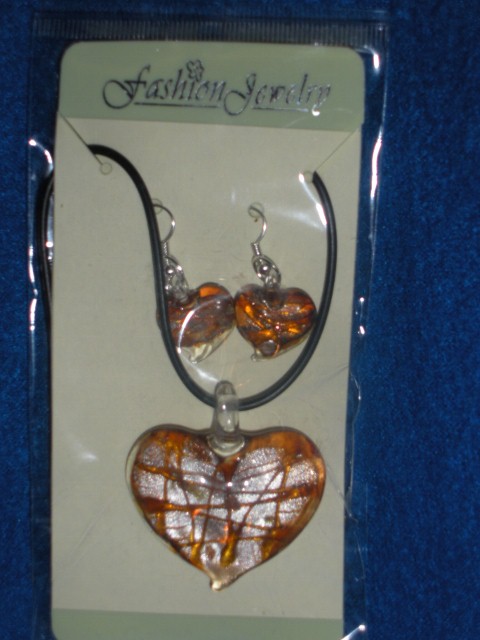 Heart Necklace/Earring Set