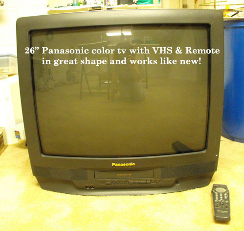Panasonic 26\" Color TV with VHS player