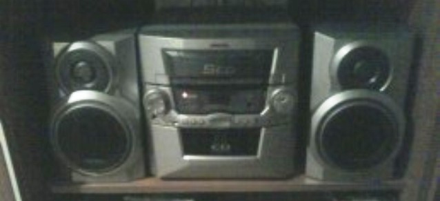 5 disc stereo w/ speakers