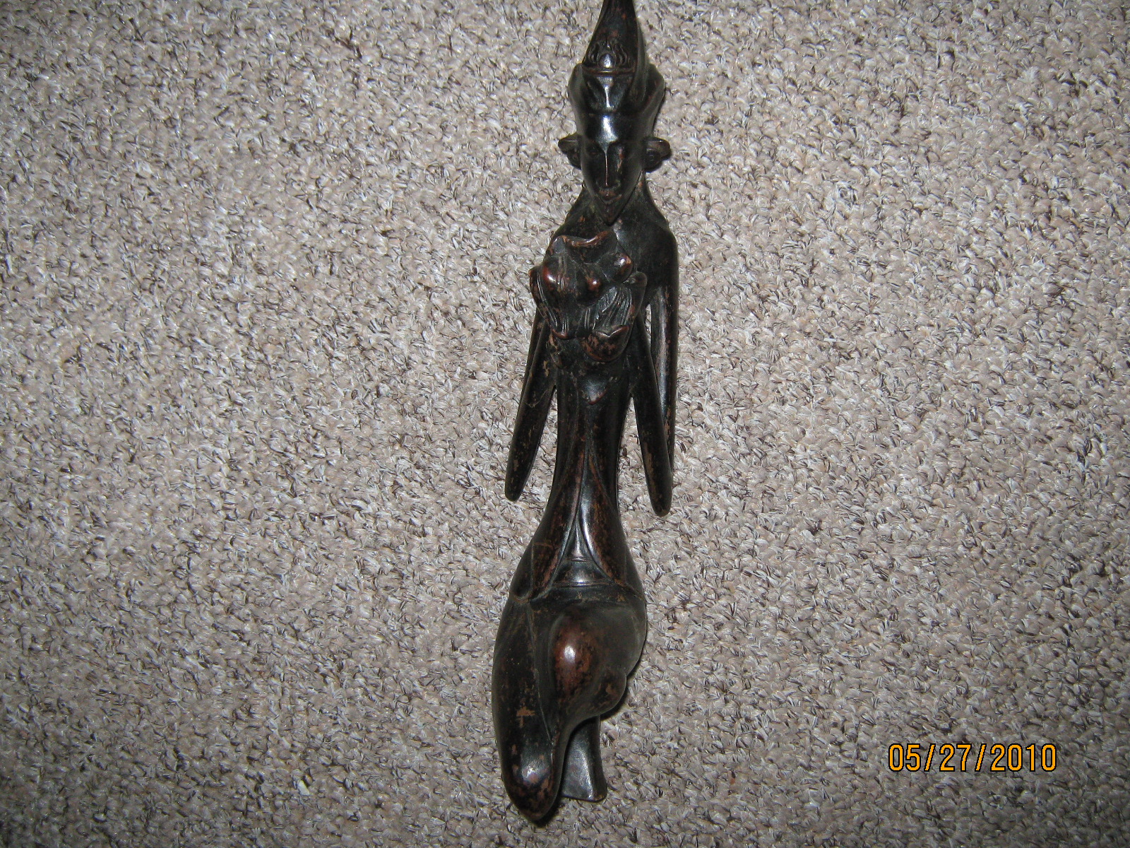 Asian wooden carved figure