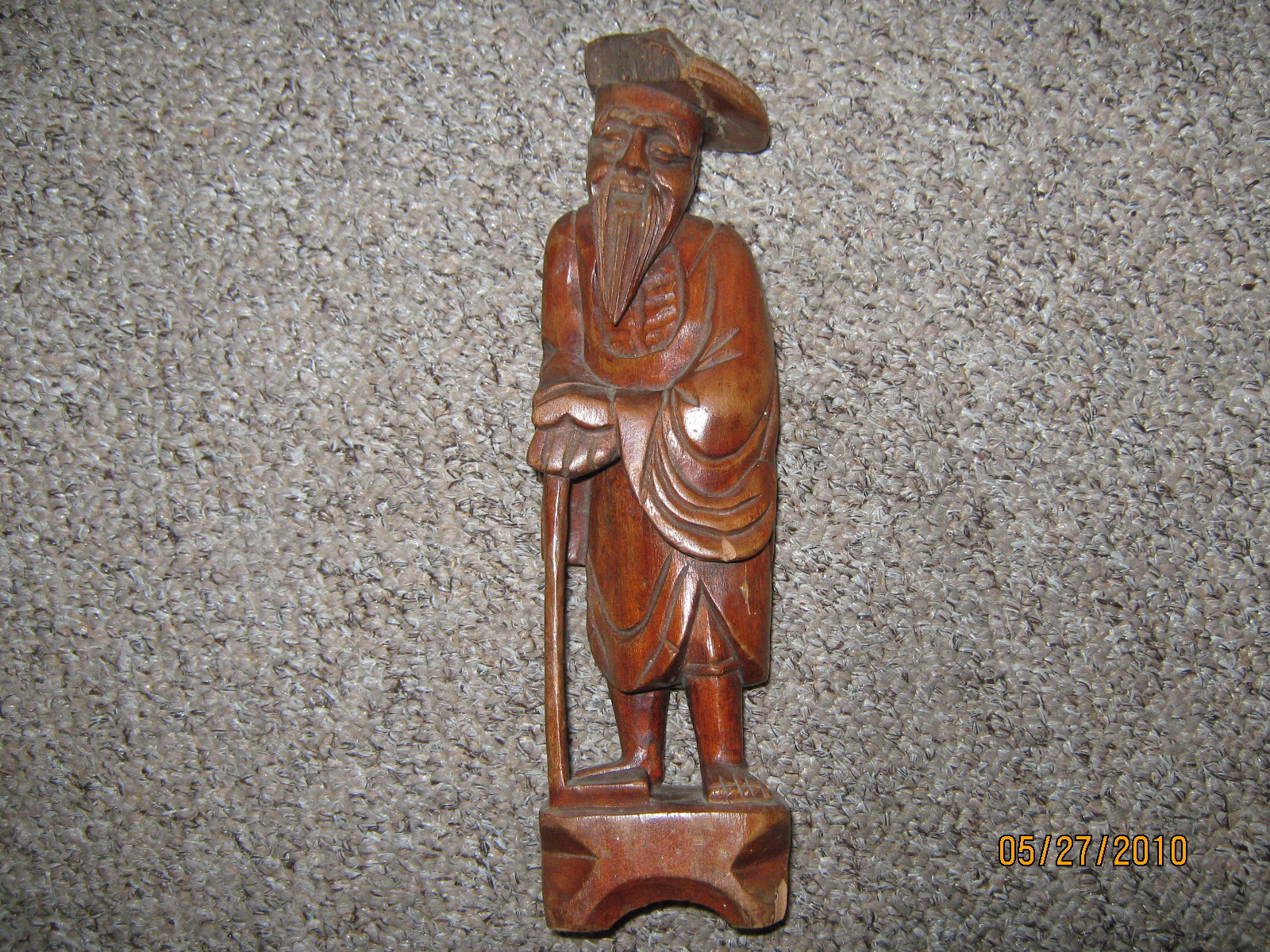 Chinese wooden carved figure