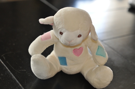 \'Shapely\' Lamb Baby Stuff Toy