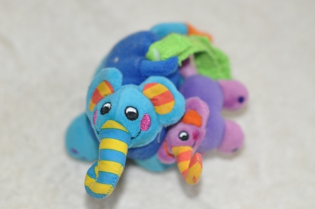 Patterned Colorful Elephant Baby Crib Accessory