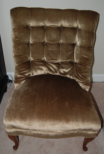 Velvet Occassional Chair