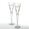 Waterford Wishes Love and Romance Flutes, Set of 2
