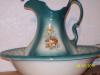 green pitcher and bowl set