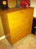 Wooden (Pine) Chest of 4 drawers.