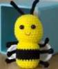 Hand crocheted stuffed animal-Baby Bumble Bee
