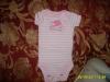 Newborn Onesie Pink & White Stripped Lady Bugs