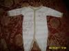 0-3 Month Sleeper Pink, White, Tan w Kitty & Butterfly