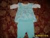 2 Piece Outfit Newborn Blue Dress with Pants