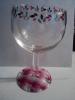 Hand Painted wine glasses ( set of 4)